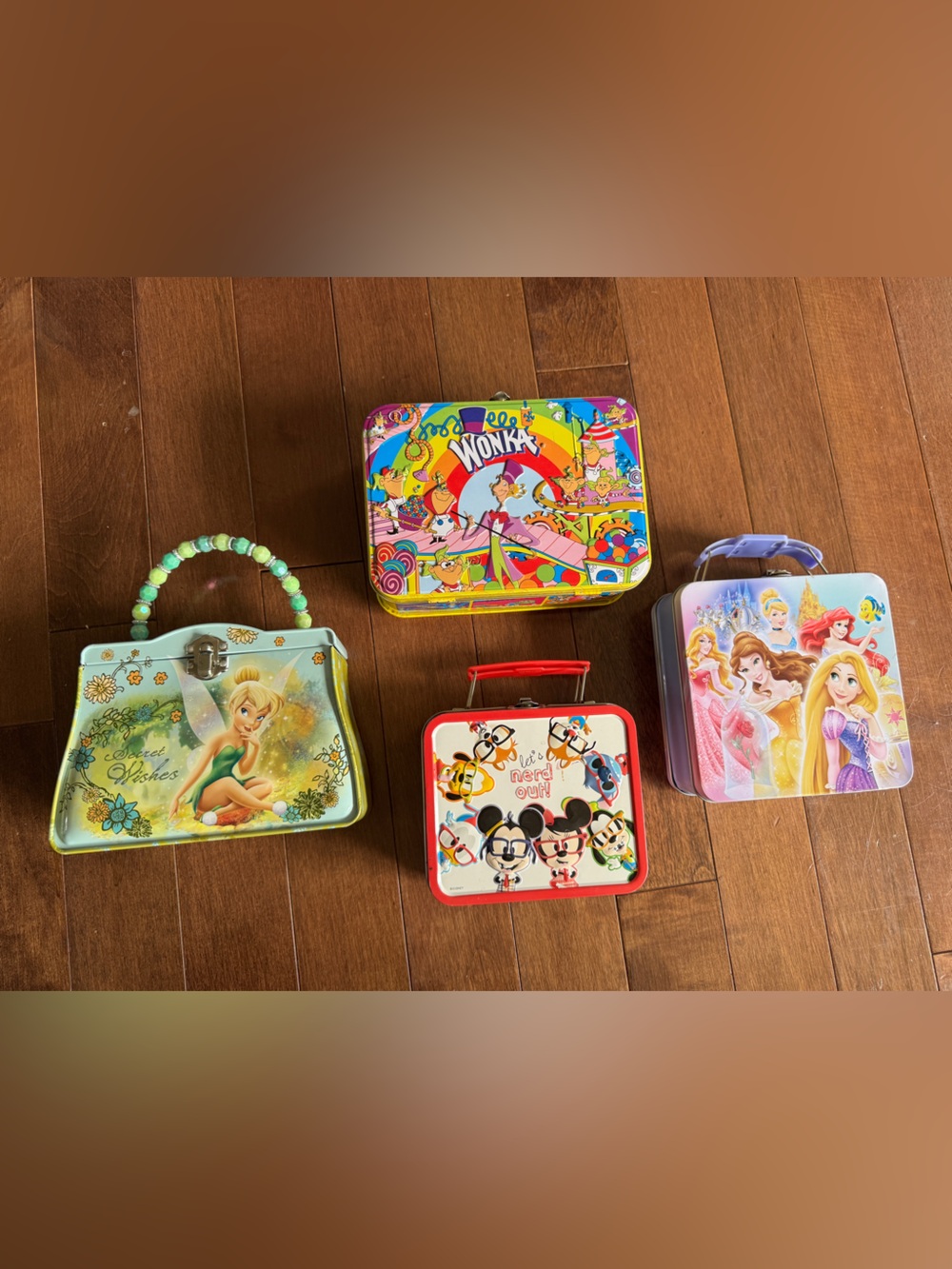 Wonka, Tinker Bell, Disney Tin Handbag with Handle